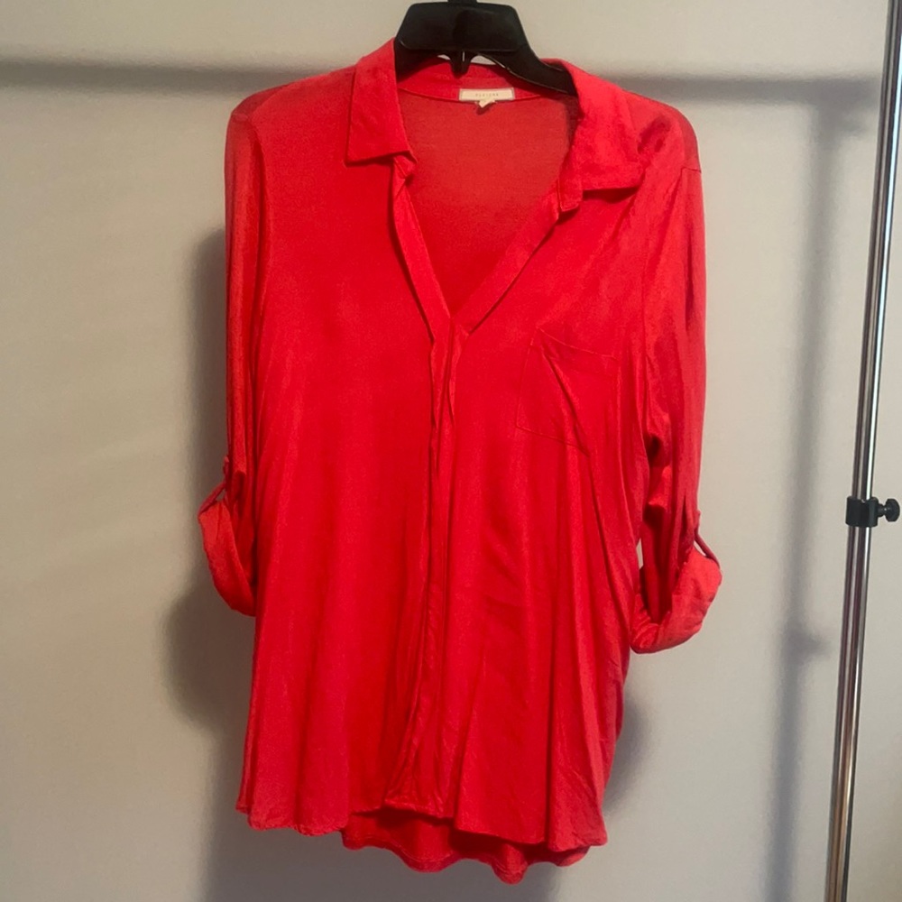PLEIONE 3/4 Cuff Sleeve Blouse